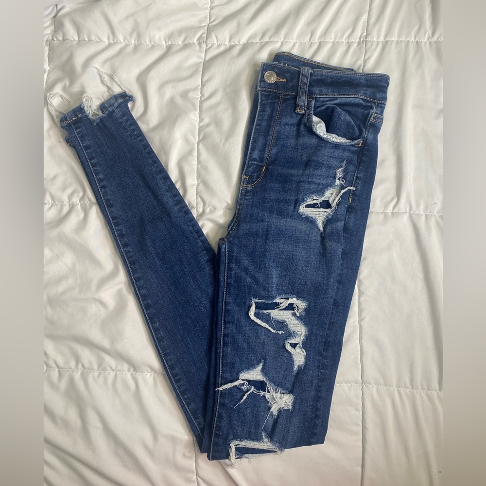 american eagle super high rise jeggings